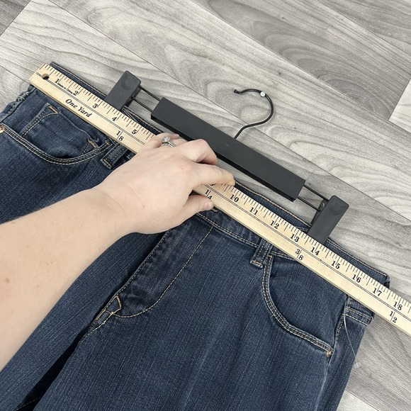 Old Navy Jeans Women 12 Blue The Sweetheart Classic Rise Bootcut Dark Wash Basic - Picture 4 of 14